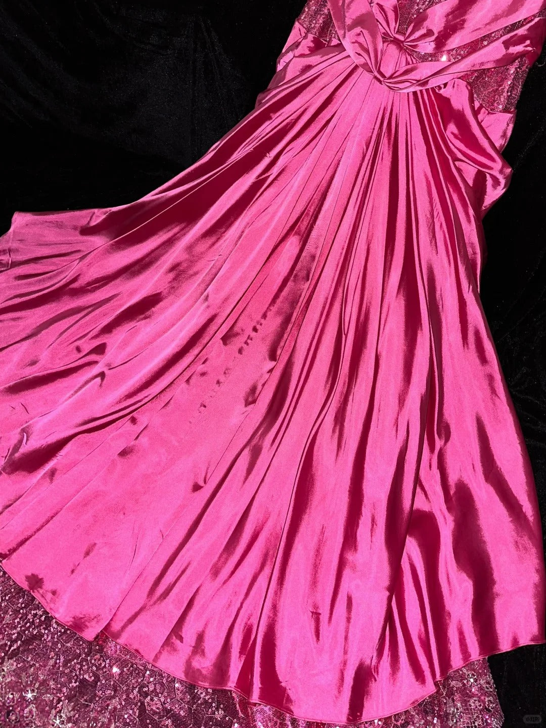 Sophisticated Mermaid Sweetheart Hot Pink Satin With Beaded School Dances Prom Dresses 8th Grade Formal Outfits RB8464