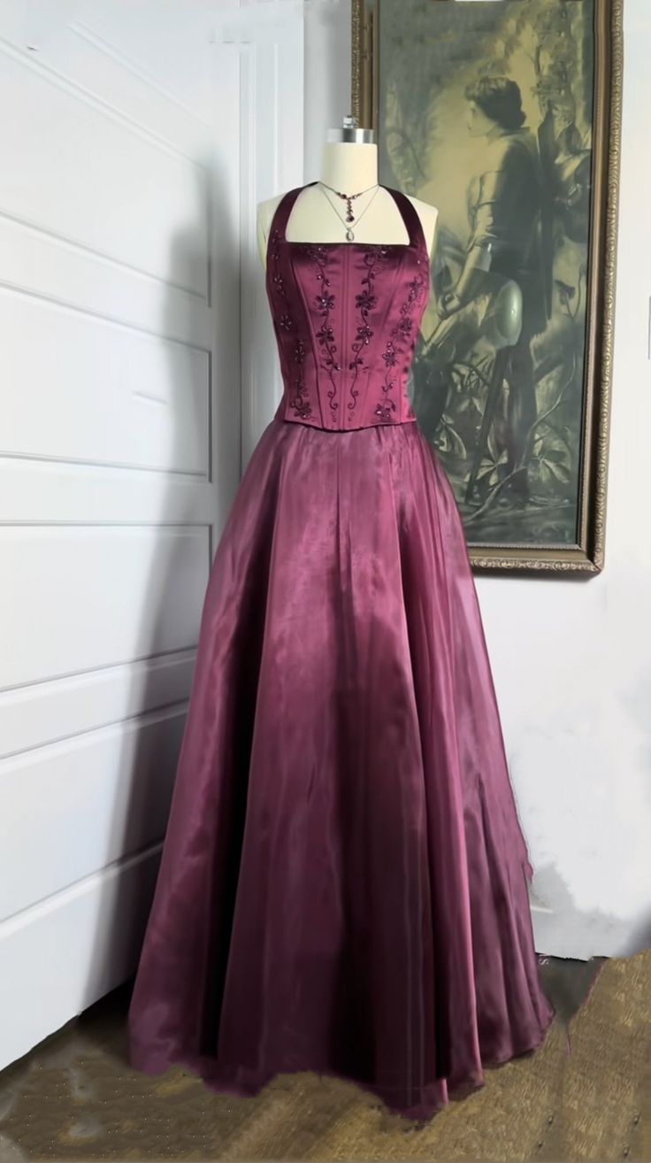 Modest Senior Prom Dresses High Schools Inspiration A Line Halter Burgundy Semi Formal Grad Long Prom Dress For Teens AB2124