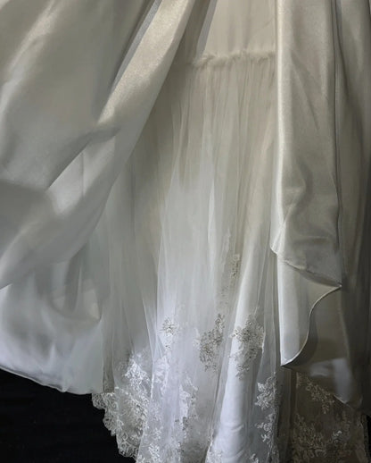 Unique Wedding Dresses Mermaid Spaghetti Strap ivory With Ruffled Appliqued Long Bridal Gown N3631