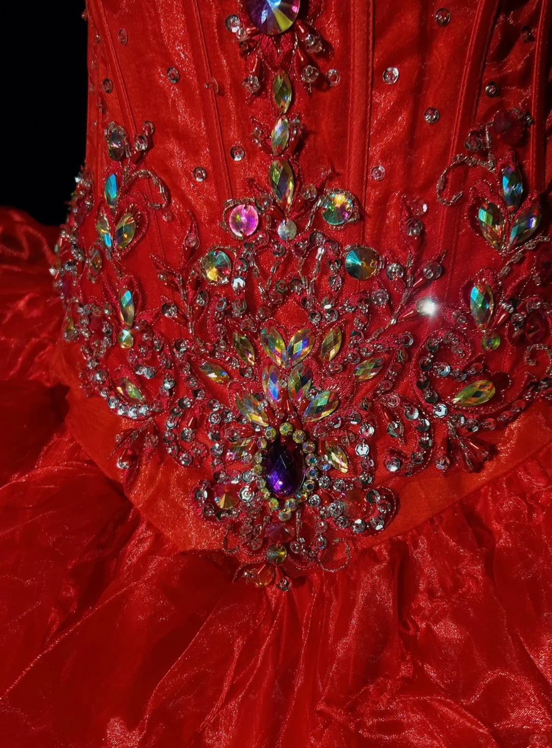 Vintage Hoco Dress Ball Gown Sweetheart Red Tulle Short Homecoming Party Dress RC0094