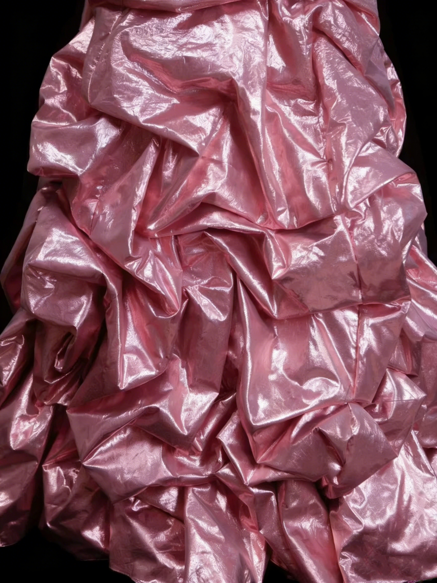Vintage Mermaid Sweetheart Pink Sleeveless 80s Sleeveless Prom Dresses Long Formal Party Gown N1443