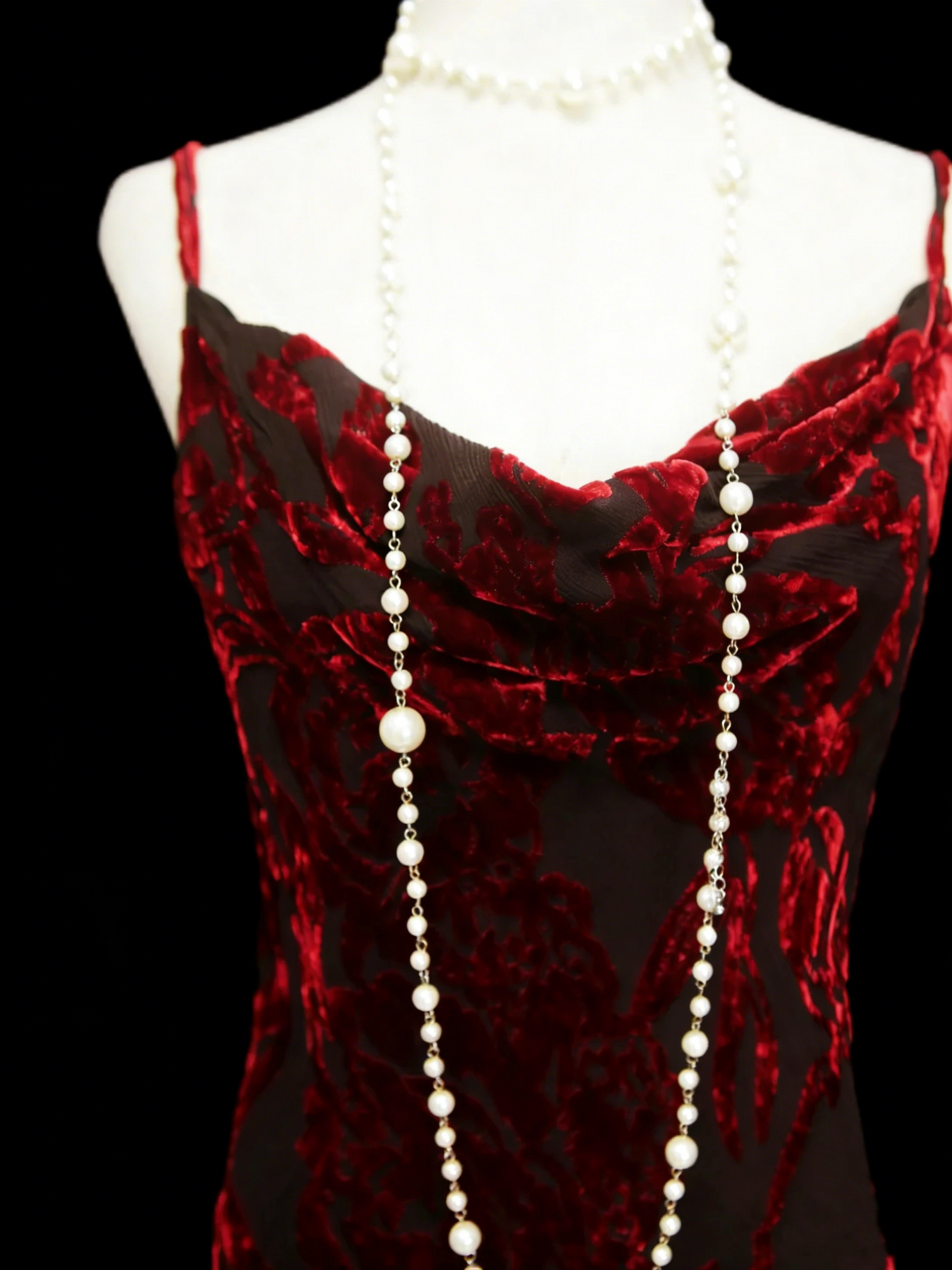 Vintage Fashion Night Aesthetic Mermaid Spaghetti Straps 80s 70s 90s Burgundy Velvet College Formal Outfit Long Prom Graduation Dresses N1146
