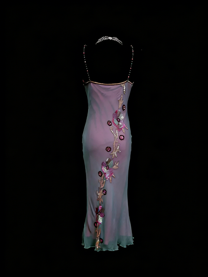 Dress for Women Summer New Vintage Retro Style Mermaid Lilac Homecoming Dresses N2243
