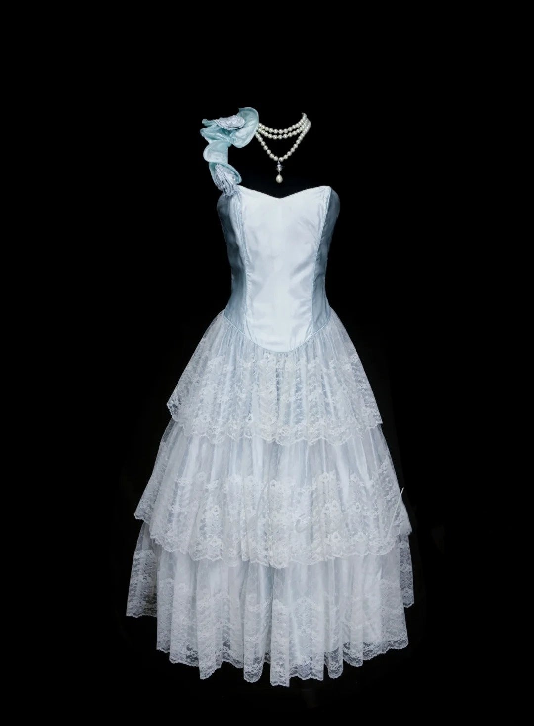 Unique Ball Gown One Shoulder Light Sky Blue Tulle Inspo 2000s Hoco Gowns Inspo Homecoming Dresses N1441