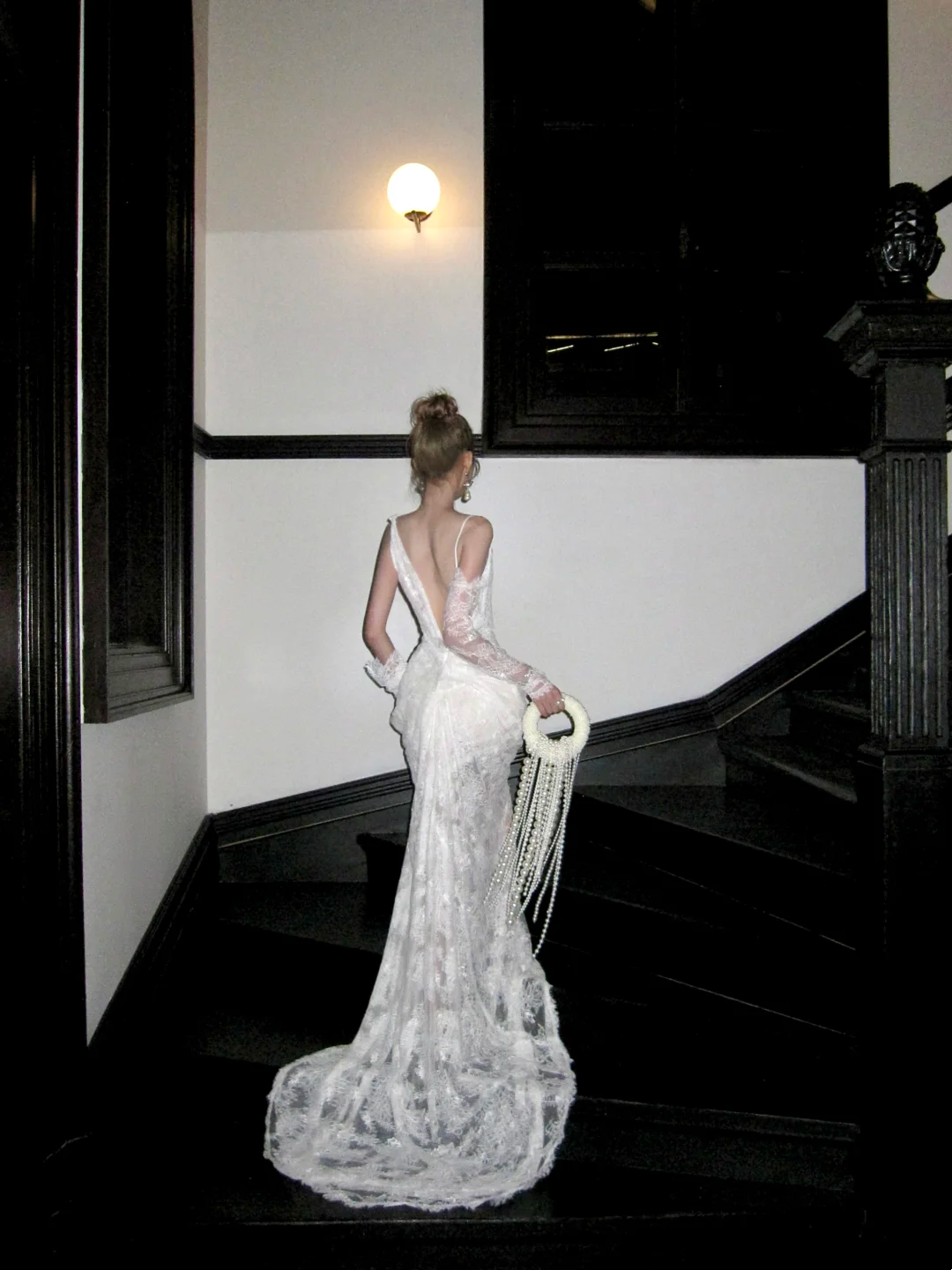 Mermaid Lace Wedding Dress With Straps Fairytale Brides Gown Wedding Dresses N051