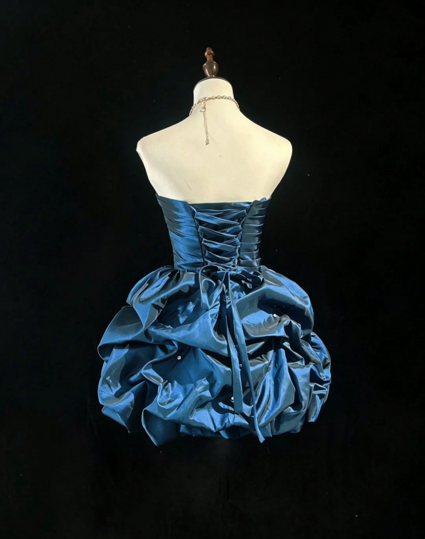 Glam Ball Gown Sweetheart Blue Party Dress 17th Birthday Gown Homecoming Dresses N3810