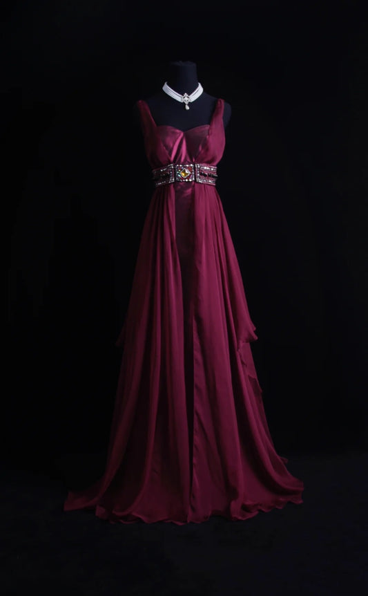 Retro A Line Sweetheart Chiffon With 90s Beaded Bodice Long Prom Dresses Inspo 18th Birthday Outfits Formal Dress N492