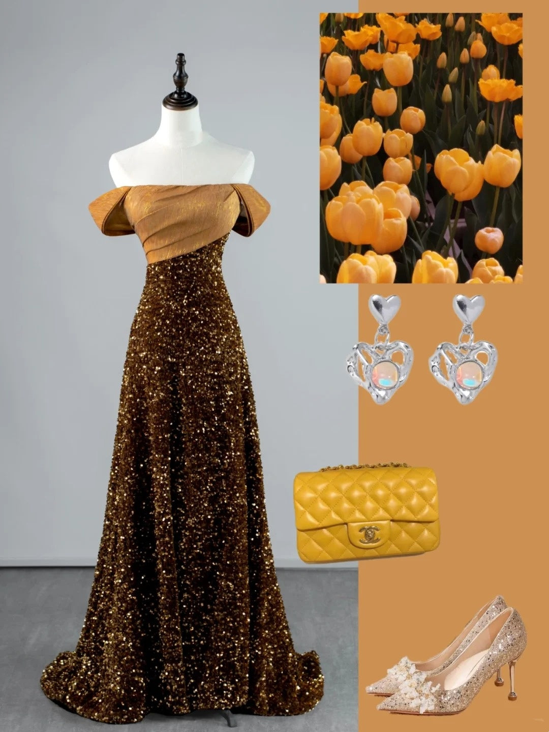 Modest A line Off The Shoulder Sequins College Formal Outfit Long Prom Graduation Dresses For Teens N1167