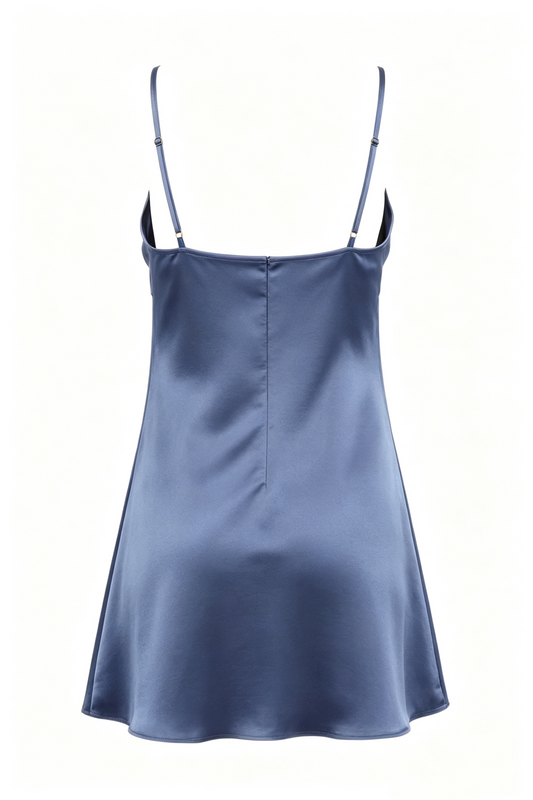 Lovely A line Spaghetti Strap Dusty Blue Short Party Dresses Homecoming Dress Cocktail Dress RB8356