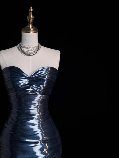 Stunning Mermaid Sweetheart Navy Blue Prom Dresses Inspiration Prom Dress Princess Graduation Dress B432