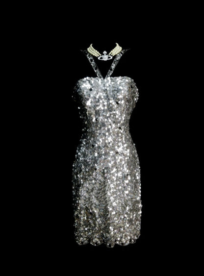 Unique Sheath Strapless Silver Grey Inspo 2000s Hoco Gowns Short Inspo Homecoming Dresses N1381