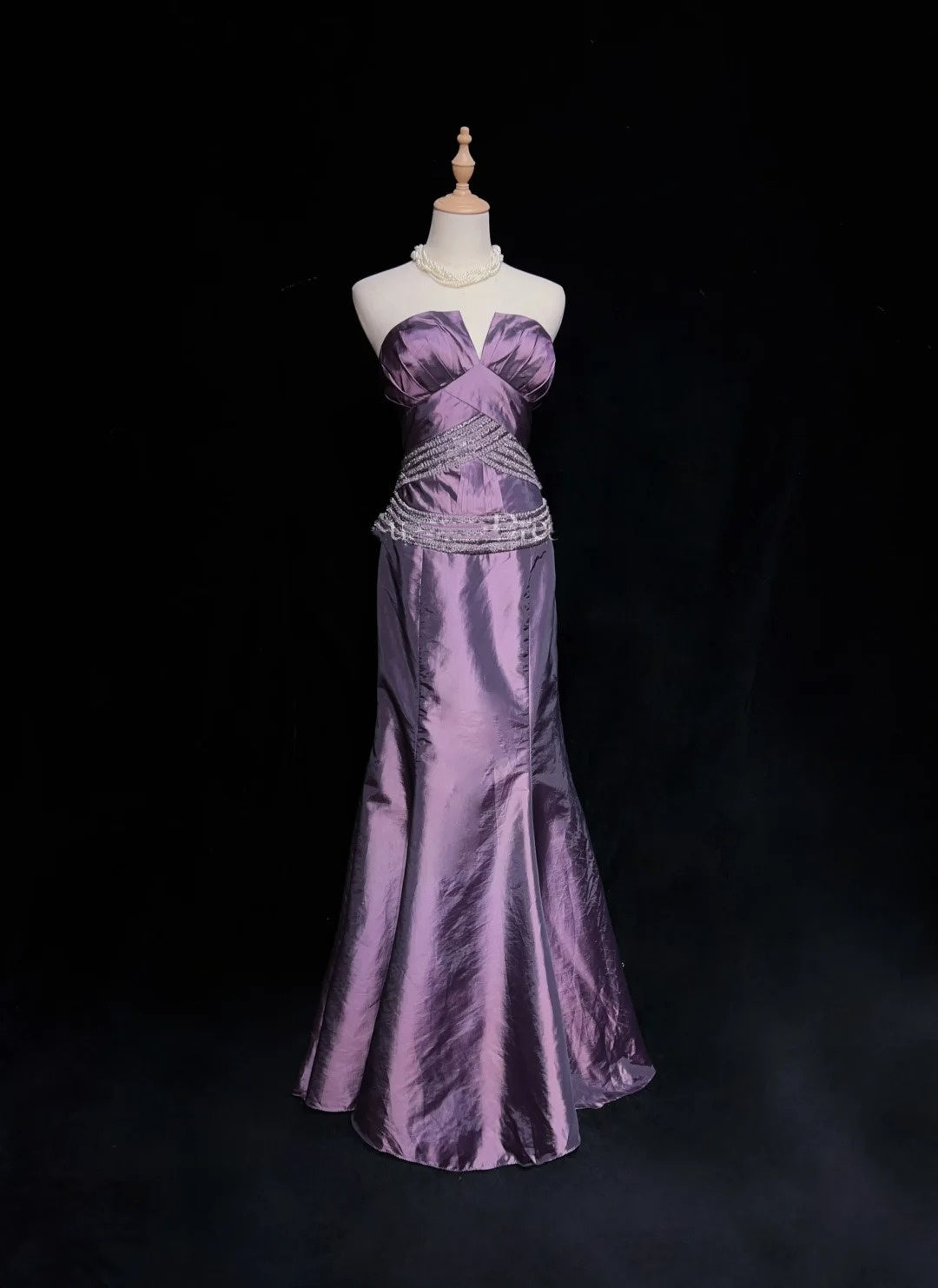 Dreamy 90s Prom Dresses Mermaid Sweetheart Grape With Beading Formal E – RubyFashionDress