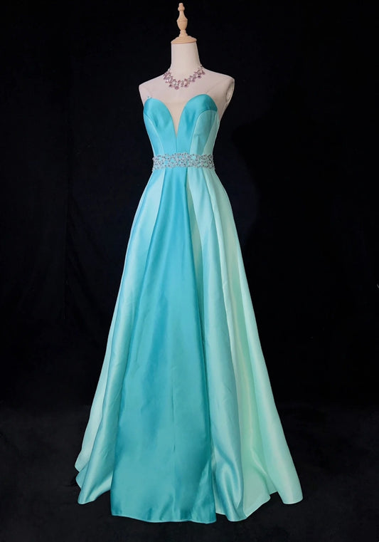 Vintage Prom Dresses Inspo A line Sweetheart Tiffany Blue With Beading For Women Formal Dress N3236