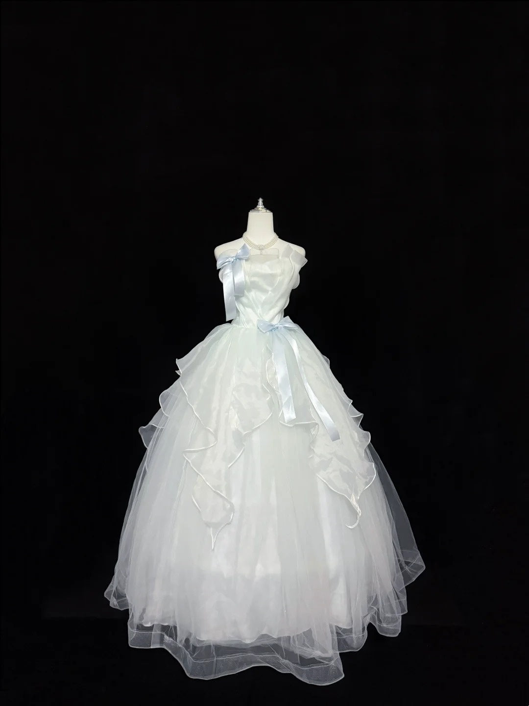 Cute Sweet 16 Dresses Long Ball Gown Strapless Tulle Formal Sweet Sixteen Birthday Gown RC0245