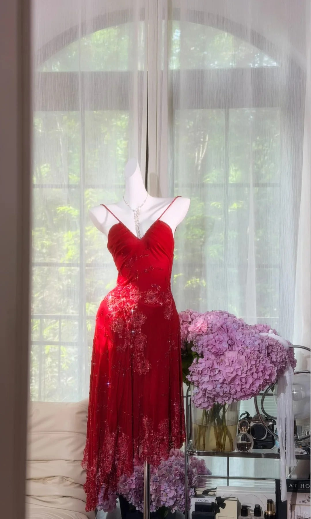 Sexy Homecoming Dresses Sheath Halter Red Spaghetti Straps Lace Birthday Sweet 16 Dress Ideas Outfits RB7568