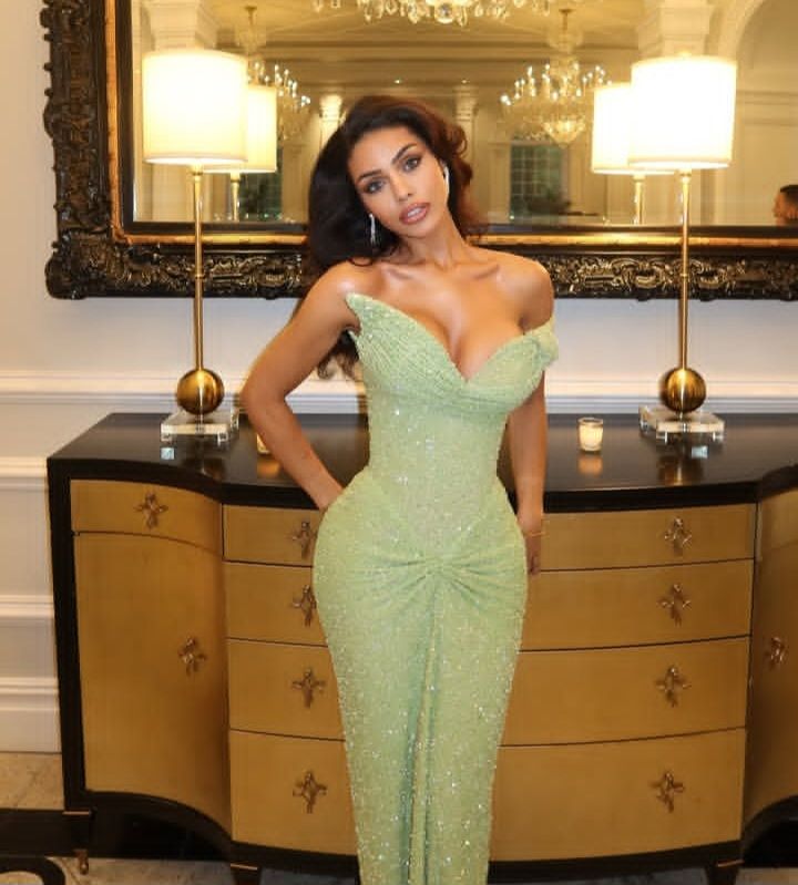 New Arrive Elegant Green Long Party Dress Prom Dress Mermaid Bodycon For Women N4069