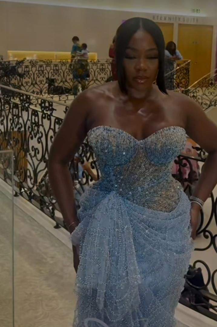 Sparkly Sweethart Blue Plus Size Long Party Dress Prom Dresses With Ruffles Mermaid Bodycon For Women N4090