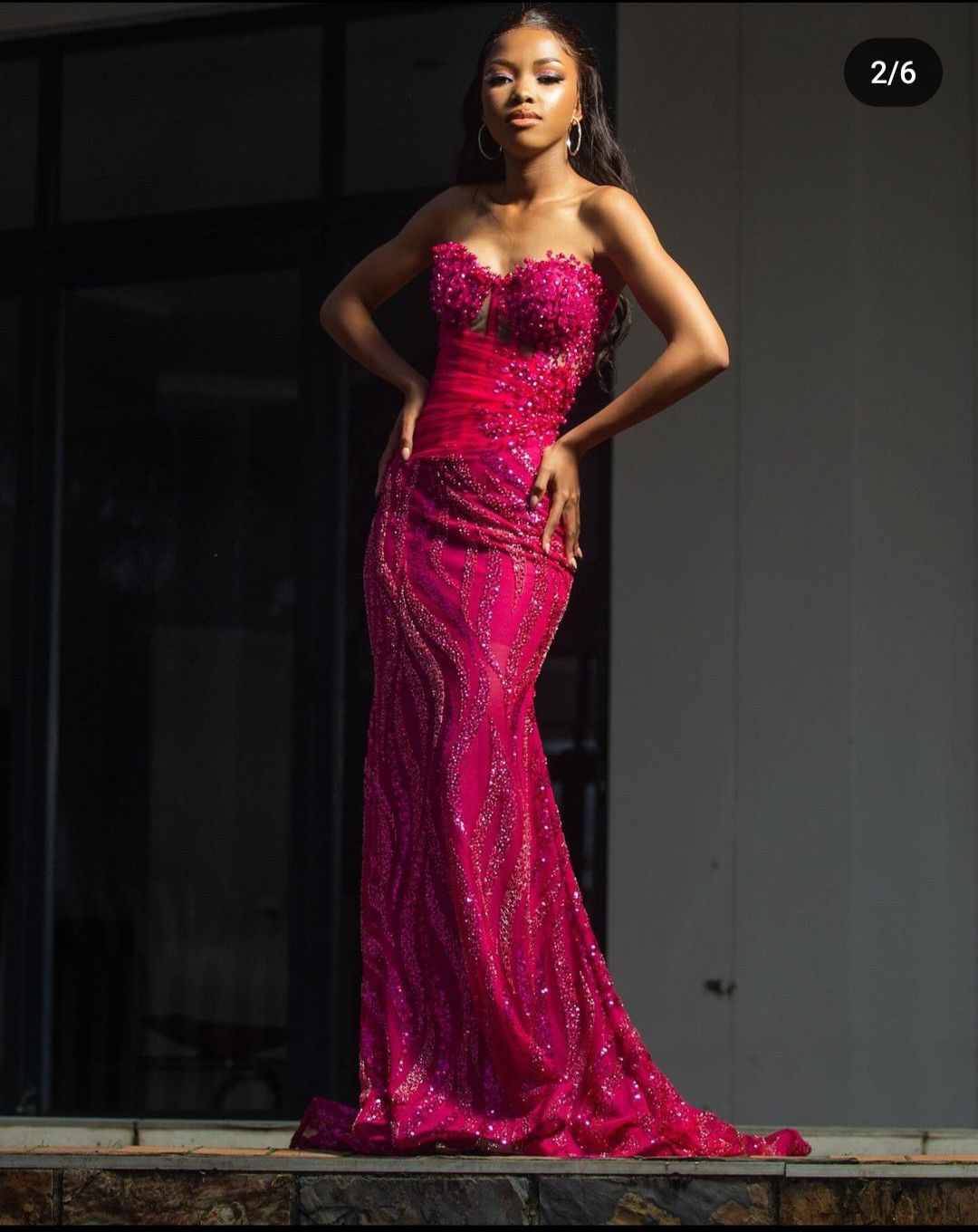 Stunning Mermaid Sweetheart Black Girl People With Beaded Sequin Long Prom Dresses Inspiration Party Formal Graduation Dress N125