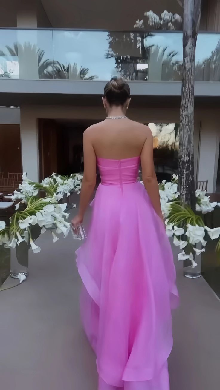 Elegant Ball Gown Strapless Dusty Orange Tulle Evening Women Party Dresses Long Formal Prom Dress 16 Birthday Gown AB1291