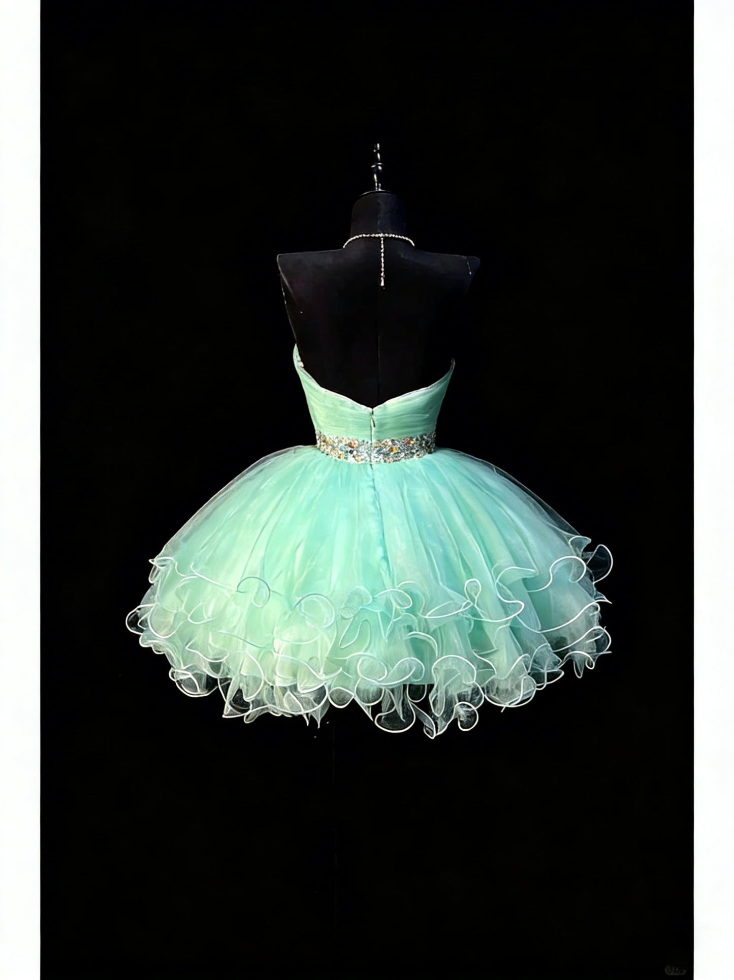 Cute Ball Gown Sweetheart Light Sky Blue Tulle Short Hoco Outfits Middle School Homecoming Dresses Cocktail Gown N1179