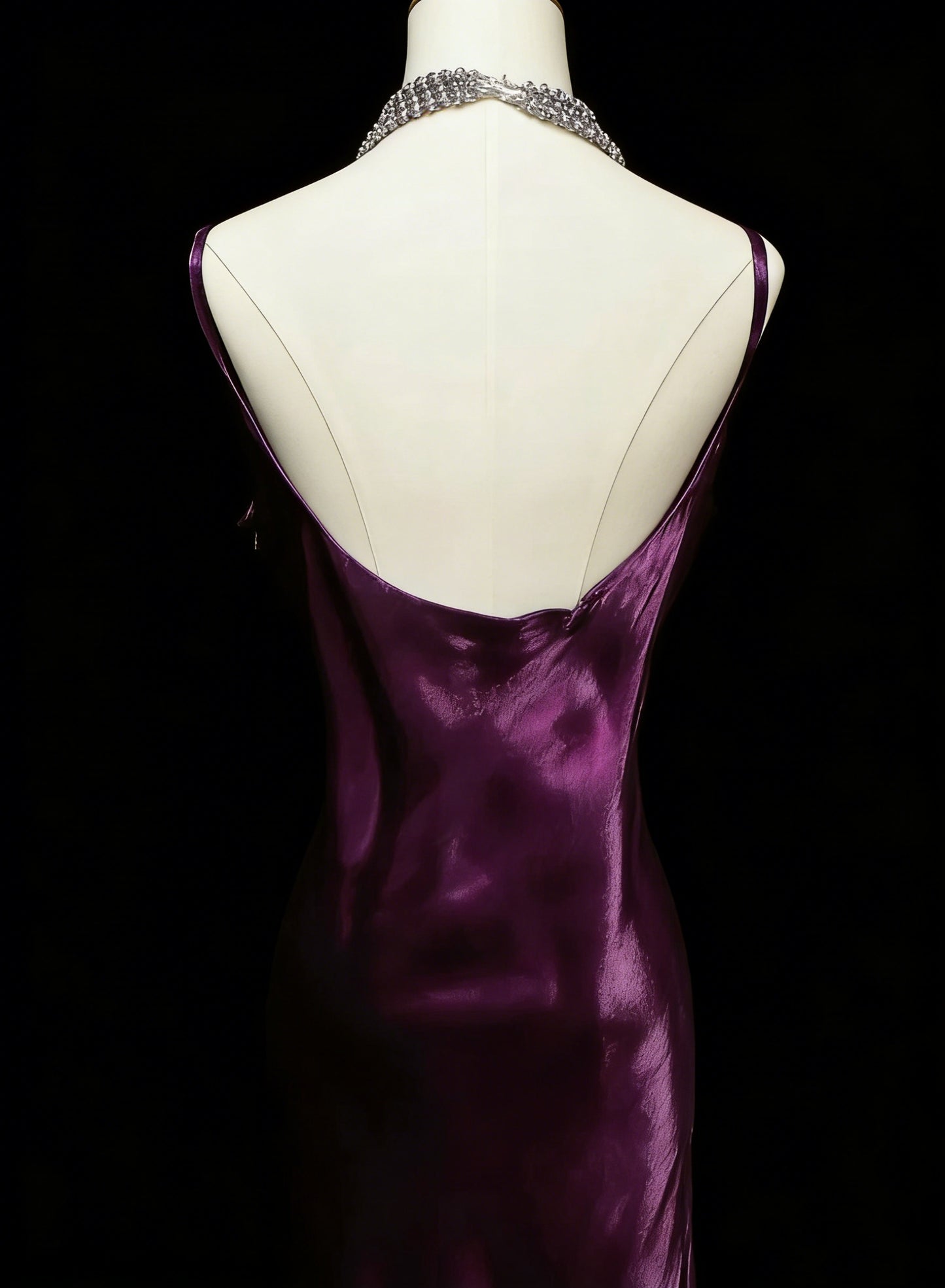 Vintage Prom Dresses Aesthetic 1960s Retro Mermaid Spaghetti Straps Purple Long Party Dress N2130