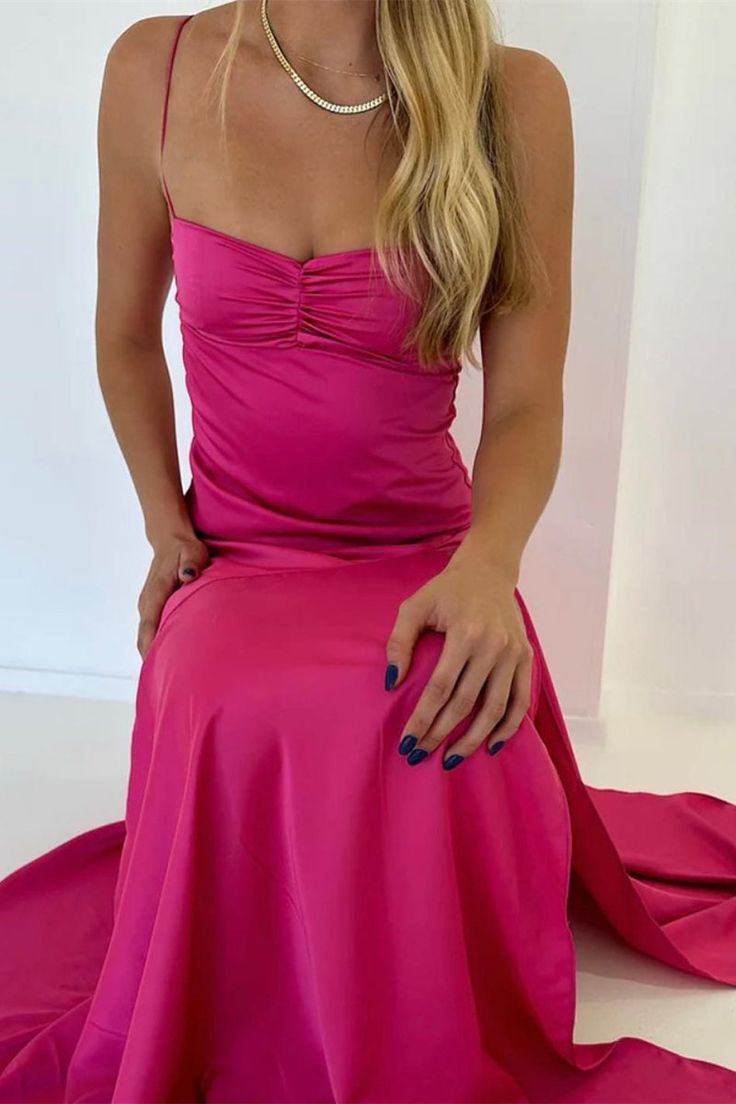 Long Prom Dresses With Split Mermaid Spaghetti Straps Maxi Long Party Prom Dresses Vestidos De Dia AB515