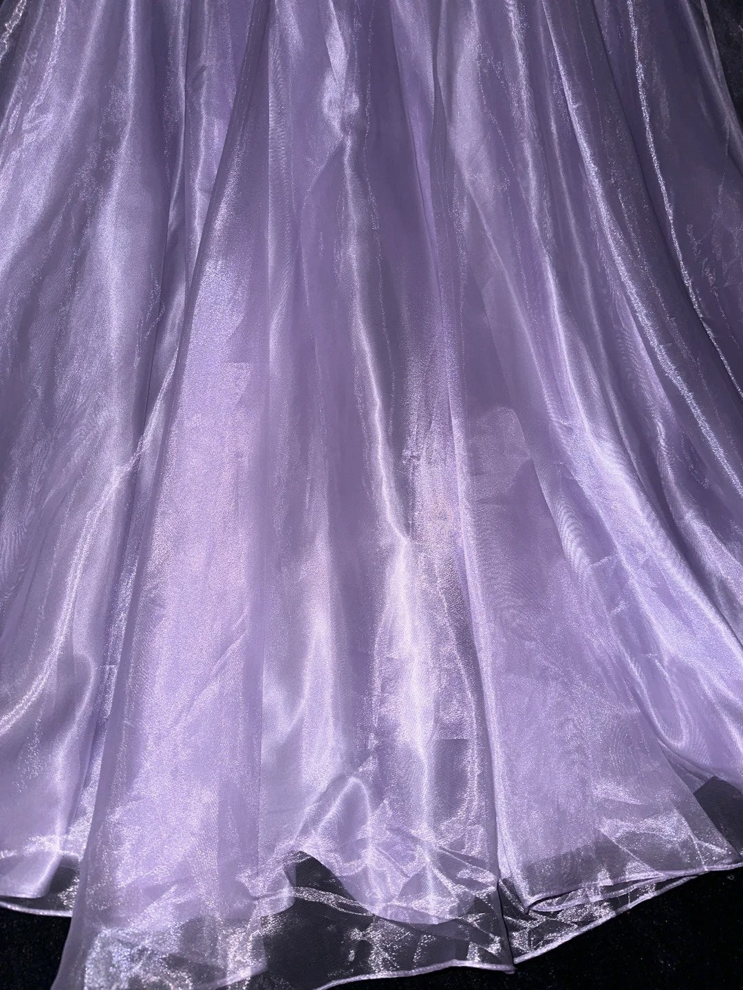 Elegant Ball Gown Spaghetti Strap Lilac Tulle With Corset Fitted Back Long Prom Dresses Formal Outfits Evening Night Dress RB8262