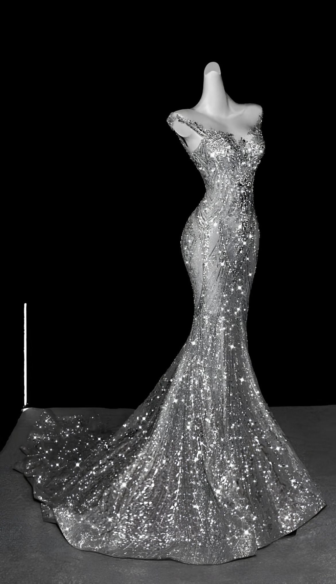 Classy Prom Dresses Mermaid Beautiful Sparkle Red Carpet Evening Gown Long Formal Dress N4042