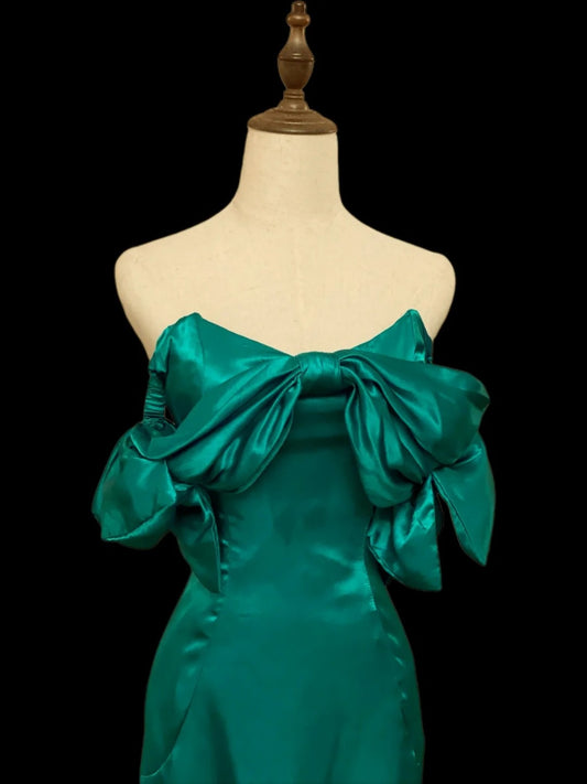 Modest Sheath Dark Green With Ruffles Senior Inspo 16th Birthday Outfits Homecoming Dresses RB4019