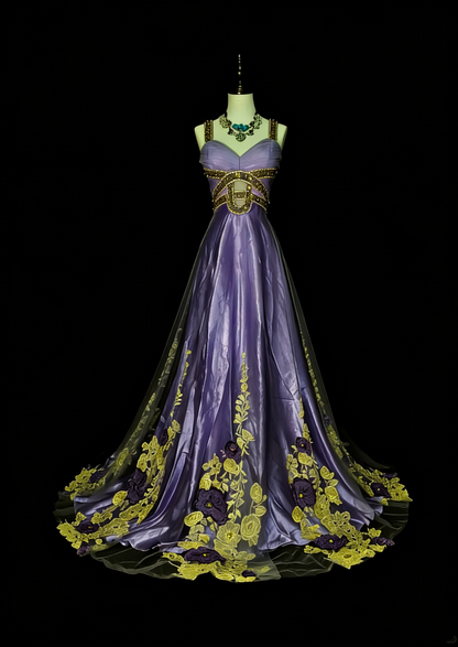 Retro A line Spaghetti Straps Grape Satin Sleeveless 70s Prom Dresses Long Formal Party Gowns N1487