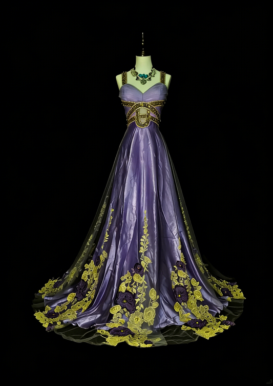Retro A line Spaghetti Straps Grape Satin Sleeveless 70s Prom Dresses Long Formal Party Gowns N1487