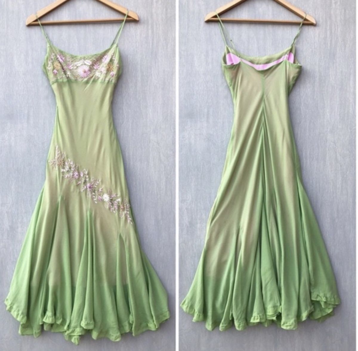 Sparkly Mermaid Spaghetti Straps Green Chiffon Tea Length Prom Dresses Inspiration Party For Womens Formal Dress RB8714