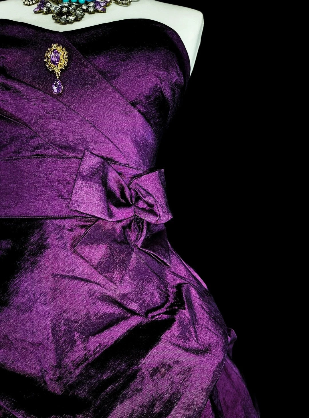 Pretty Ball Gown Strapless Purple Satin Graduation Short Mini Homecoming Dresses Hoco Dress N2713