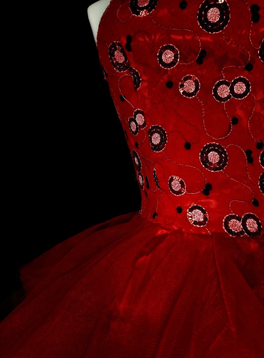Unique Ball Gown Strapless Tulle Red Inspo 2000s Hoco Gowns Short Inspo Homecoming Dresses N1747