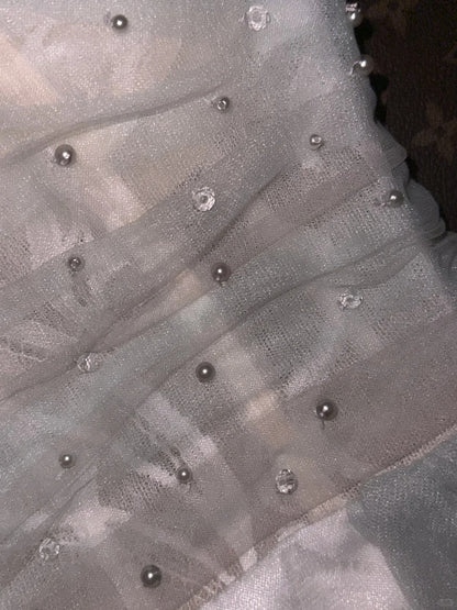Modest Homecoming Dresses Outfit inspo Ball Gown Strapless Blue Tulle 16th Birthday Cocktail Ideas Outfits RB8268