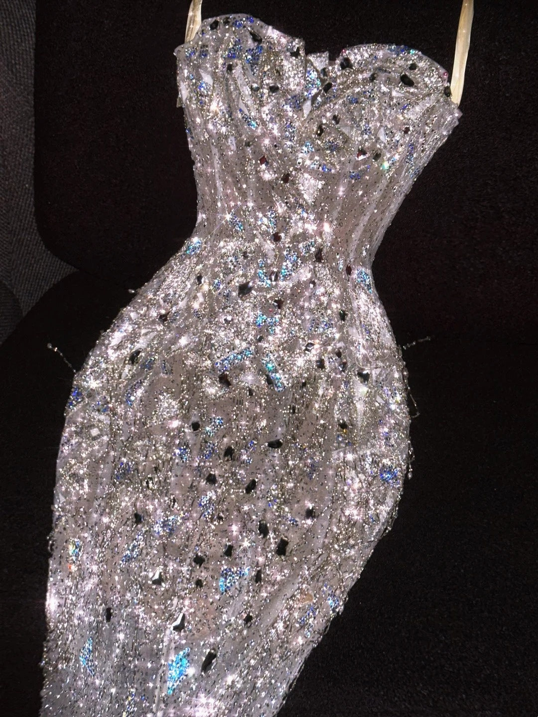 Vintage 80s Wedding Dresses Mermaid Sweetheart Sequins White Long Brides Dress Fitted Bridal Gown N1262