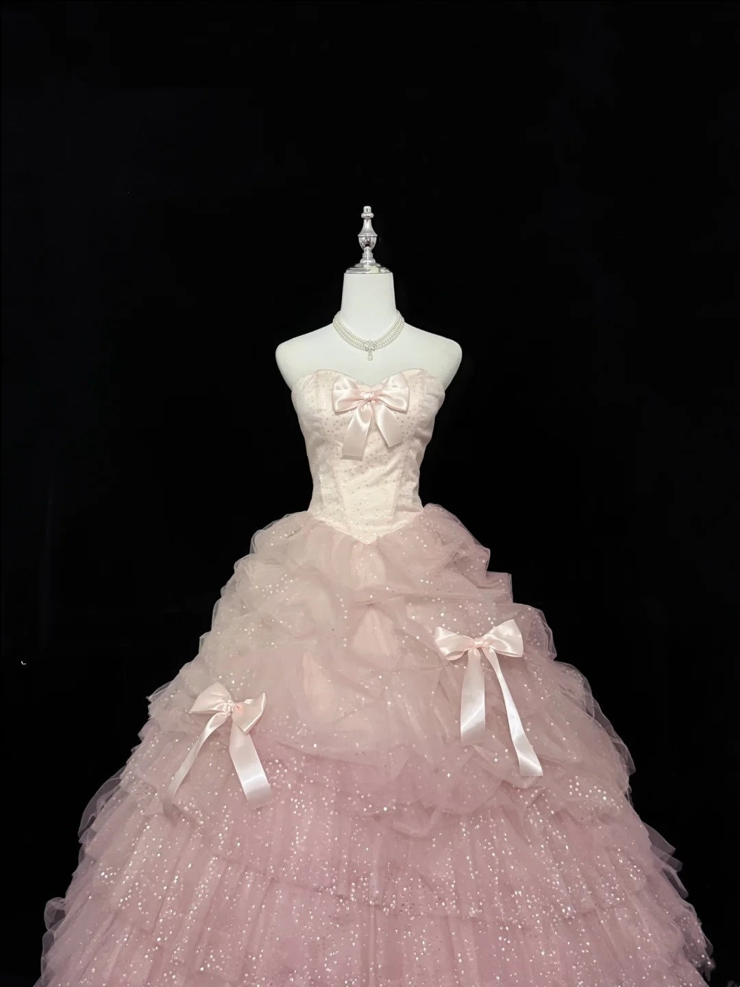 Sweet 16 Dresses Long Ball Gown Sweet Sixteen Long Birthday Dress Sweetheart Blush Pink Tulle Formal Gown RC0290