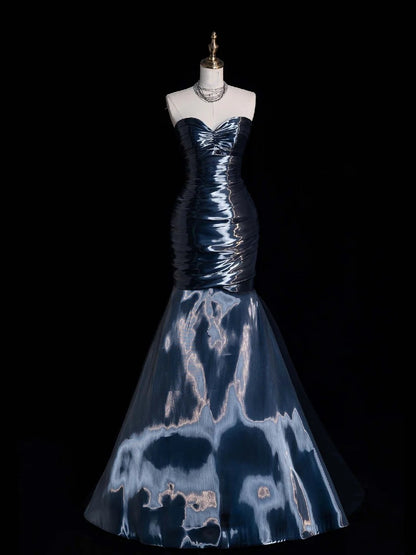 Stunning Mermaid Sweetheart Navy Blue Prom Dresses Inspiration Prom Dress Princess Graduation Dress B432