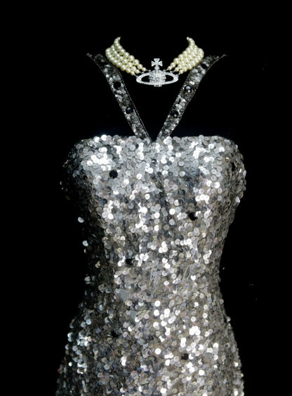 Unique Sheath Strapless Silver Grey Inspo 2000s Hoco Gowns Short Inspo Homecoming Dresses N1381