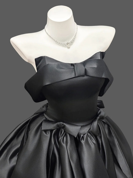 Sexy Ball Gown Off The Shoulder Little Black Dress Short Mini Party Cocktail Homecoming Dresses N4493