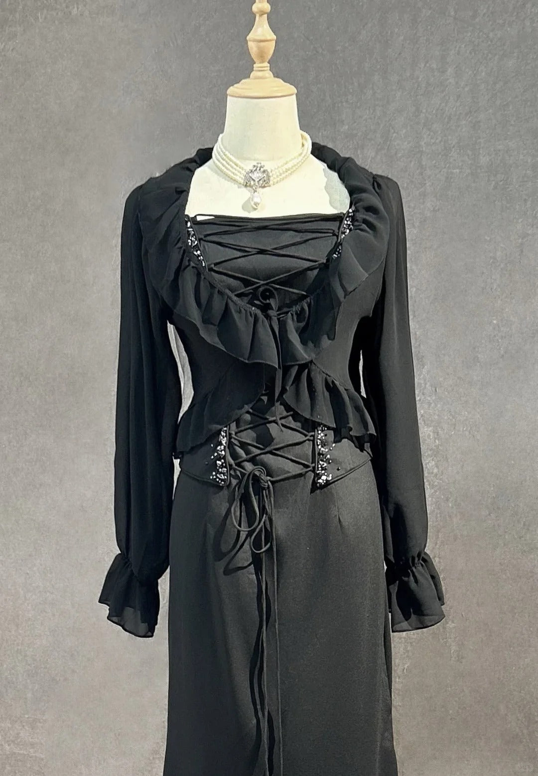 Vintage Prom Dresses 1950s High Low Spaghetti Straps Black Tie Dress Sleeveless Evening Formal Outfits RB4339