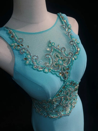 Pretty Sheath Scoop Light Blue Satin Short Mini Homecoming Dresses Hoco Gowns N2441
