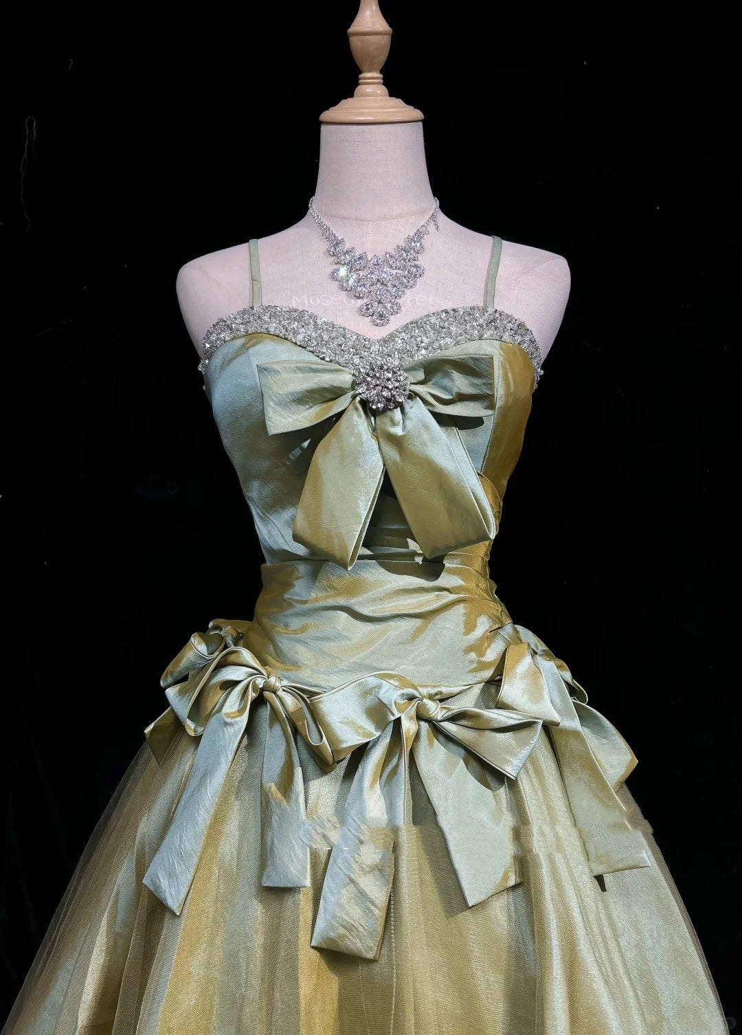 Vintage Ball Gown Spaghetti Strap Green Short Mini Senior Inspo Birthday 16th Party Outfits Homecoming Dresses RB3954