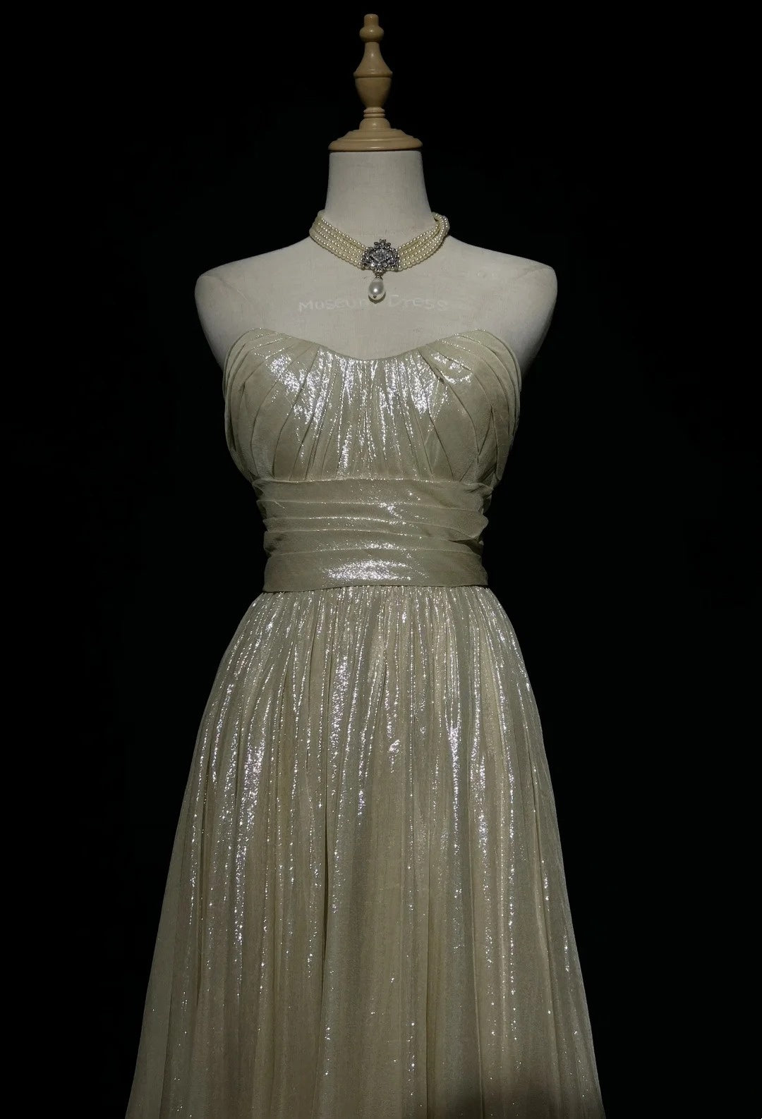 Gold Prom Dress Inspo A Line Sweetheart With Ruched Modest Long Formal Party Gown RC0085