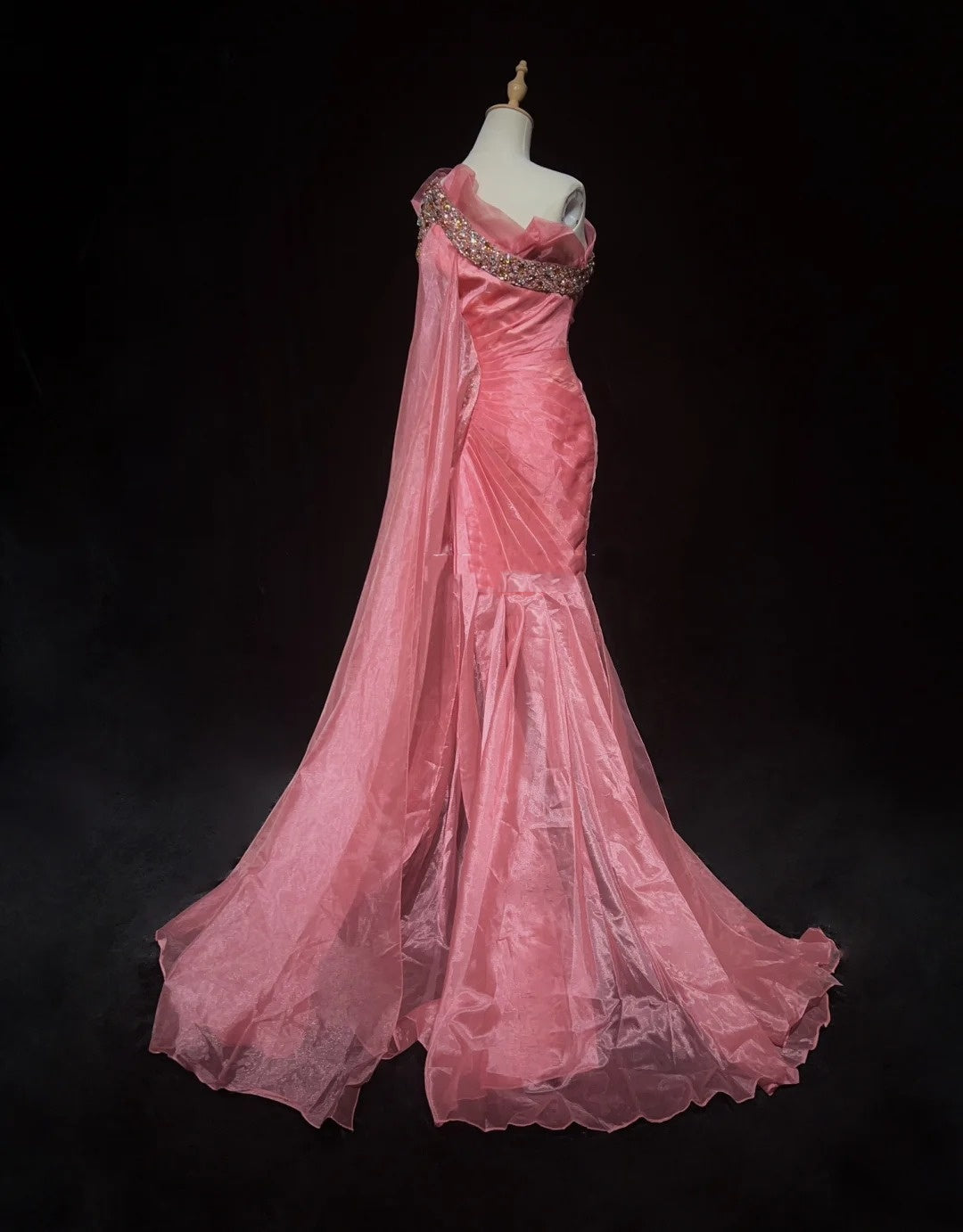 Vintage Prom Dresses Inspo Sheath One Shoulder Pink 80s With Beading Short Formal Gowns N3385