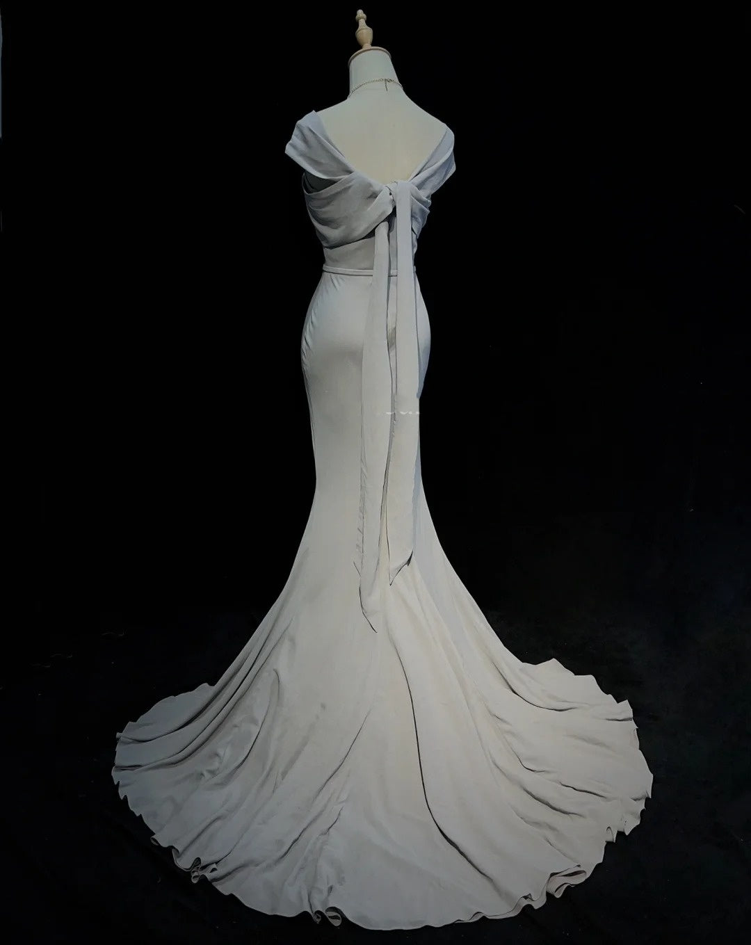 Vintage Prom Dresses Inspo Mermaid Halter Grey Long 1990s With Folded Formal Gowns N3325