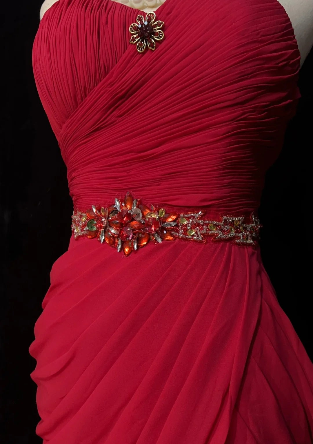 Cute Sheath Sweetheart Red Chiffon Short Mini 18th Birthday Gown Homecoming Dresses N3681