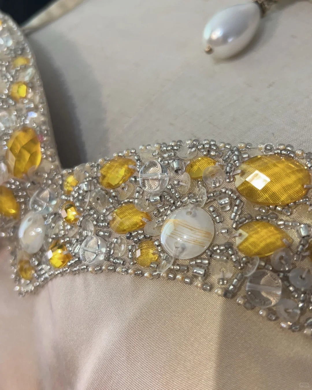 Vintage Prom Dresses Inspo Mermaid Spaghetti Strap Yellow Taffeta Long 1990s With Beading Formal Gowns N3328
