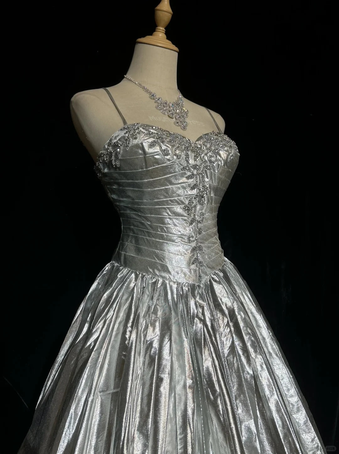 Vintage Ball Gown Spaghetti Strap Gray Knee Length Senior Inspo Birthday 16th Party Outfits Homecoming Dresses RB3952