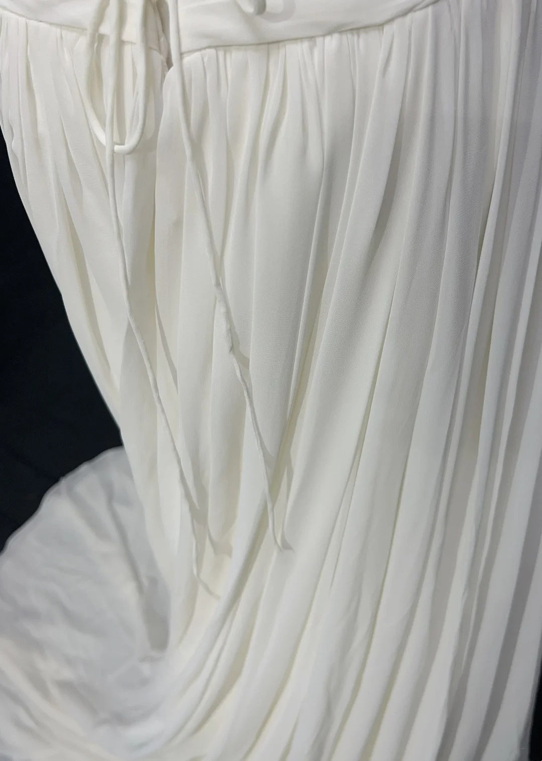 Timeless Wedding Dresses A Line Strapless White Chiffon With Appliqued Long Bridal Gown N3013